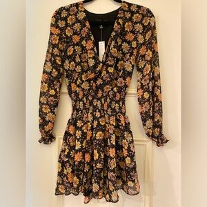 Floral ruffle dress from Aqua in a size XS women